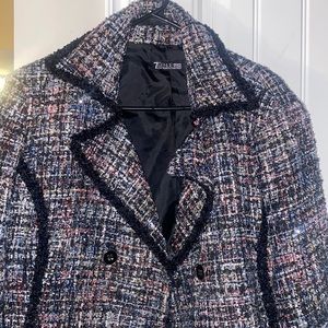 Tweed multicolor sparkle blazer